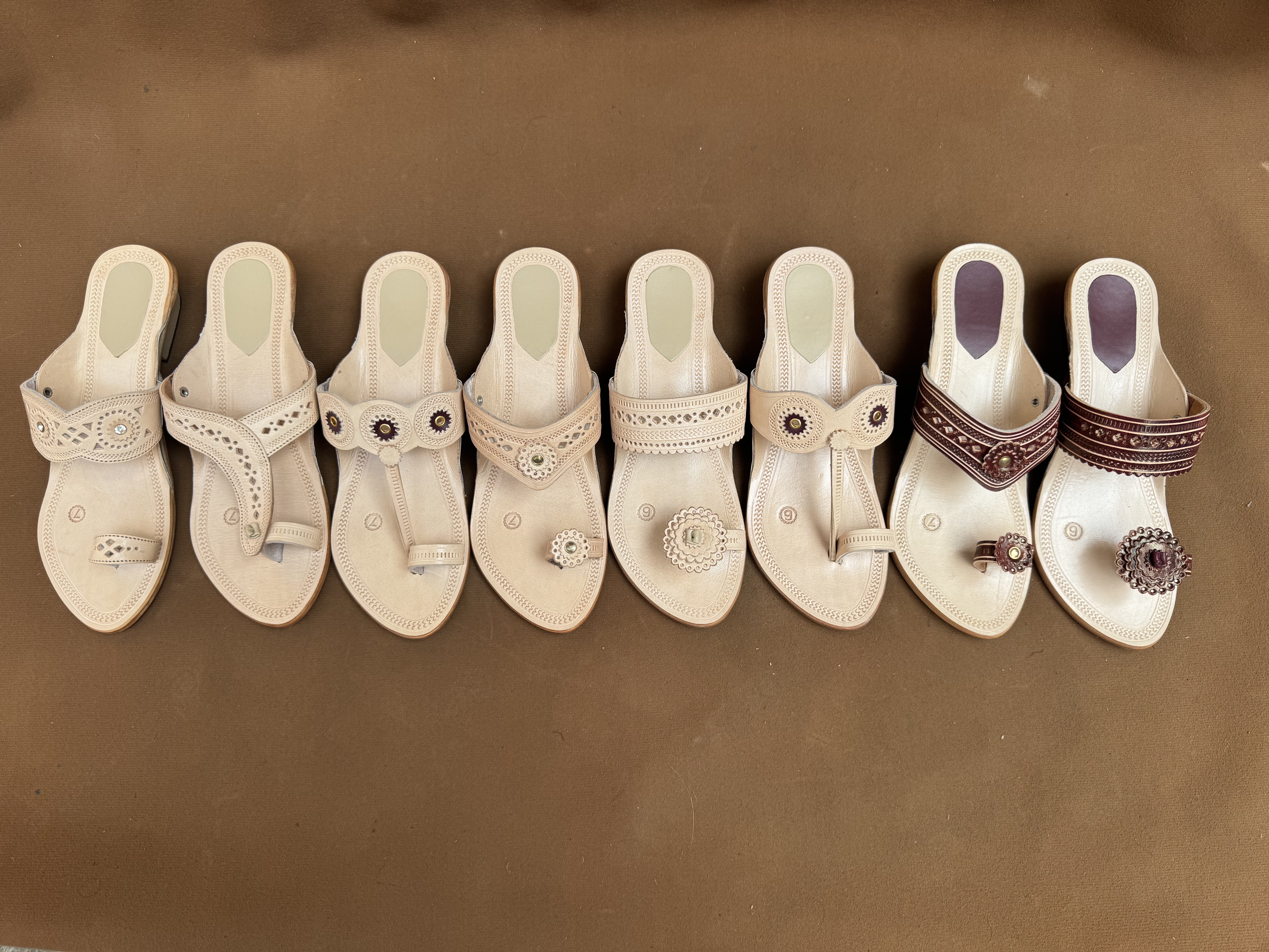 Leather chappals collection from Renuka Leather Works